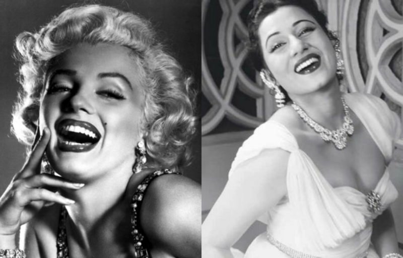 Marilyn Monroe and Madhubala