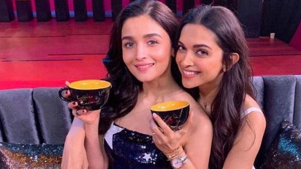 Alia Bhatt with Deepika Padukone