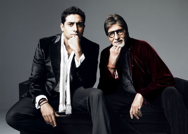 Abhishek Bachchan with father Amitabh Bachchan