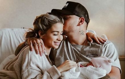 Katelyn with her husband Kane Brown and daughet