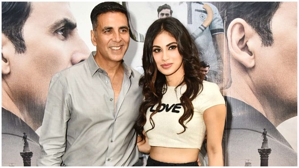 Mouni Roy with Bollywood actor Akshay Kumar