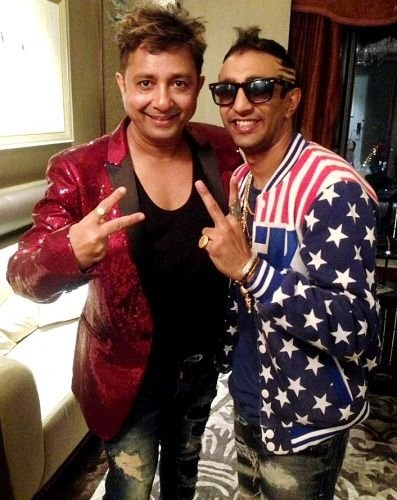 Akash Dadlani with Sukhwinder Singh