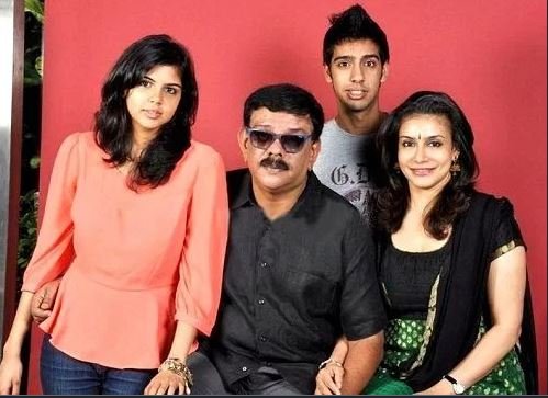 Kalyani Priyadarshan with her family