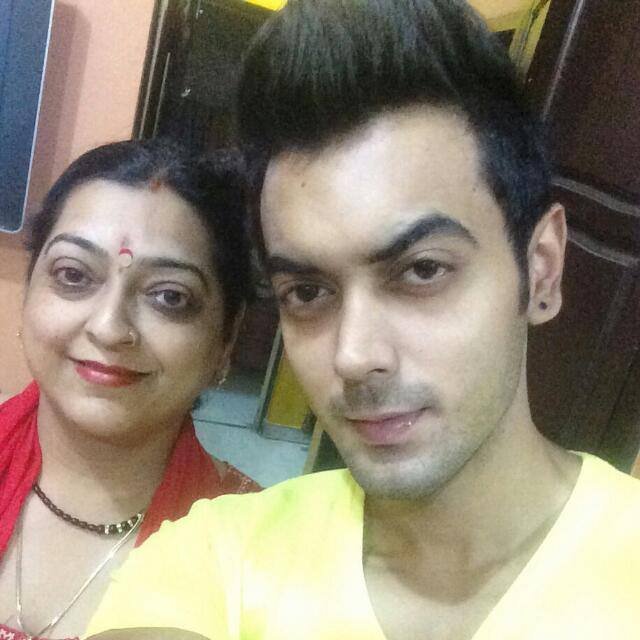 Luv Tyagi with his mother Sunita Tyagi