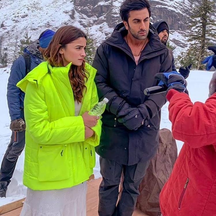 BTS on sets of Brahmastra: Alia Bhatt and Ranbir Kapoor