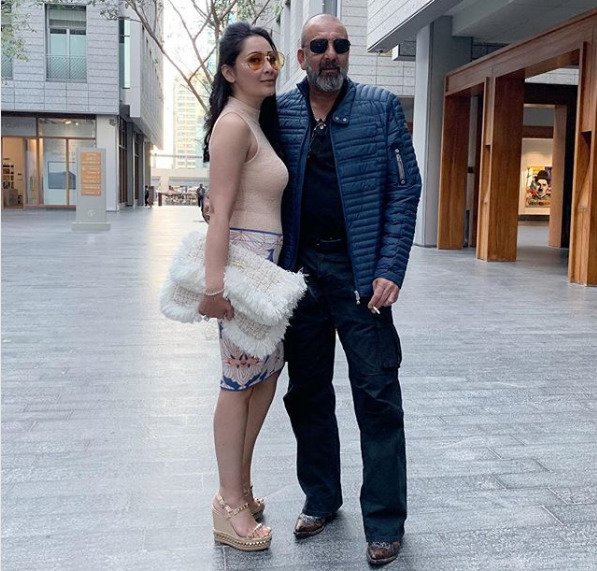 Manyata Dutt with husband Sanjay Dutt