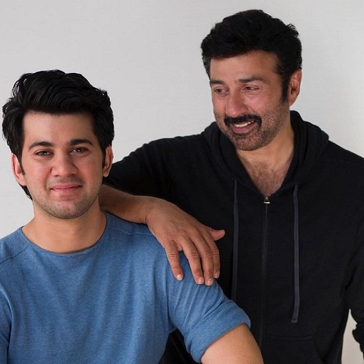 Karan Deol with his father Sunny Deol