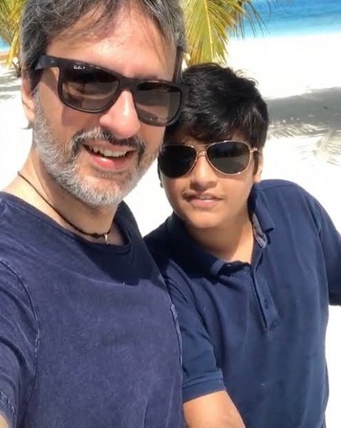 Anil Thadani with his son Ranbir Thadani