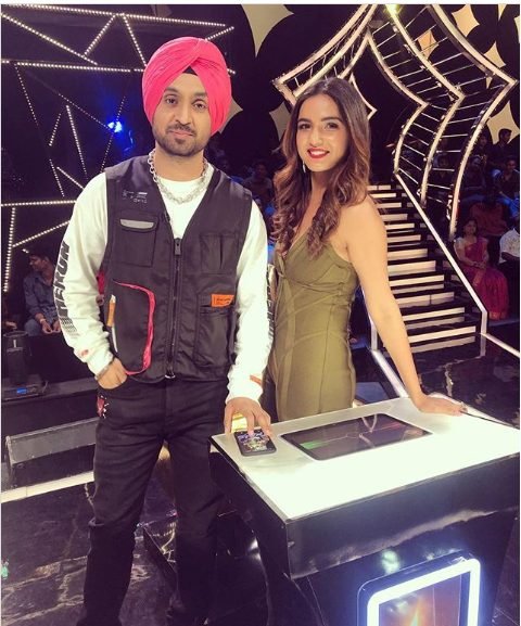 Jasmin Bhasin with Diljit Dosanjh