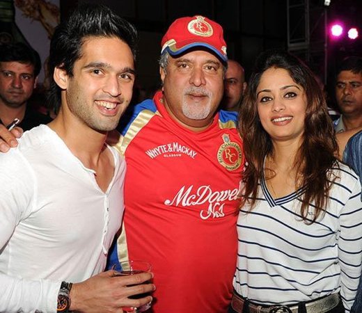 Pinky Lalwani with Vijay Mallya & Siddharth Mallya