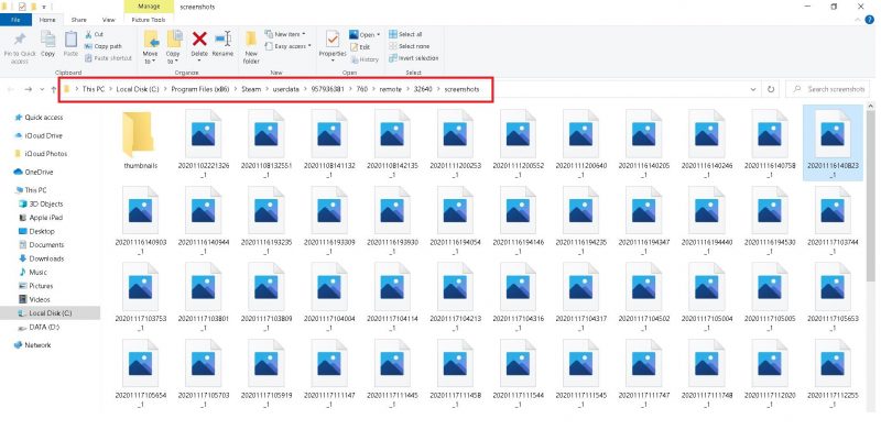 Steam Screenshot Folder
