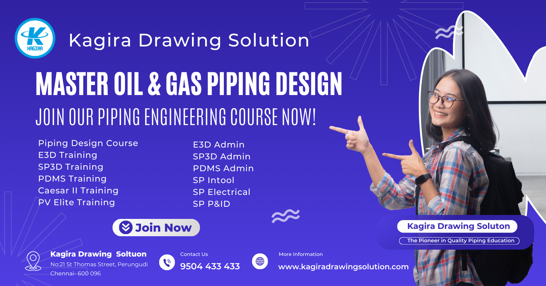 Kagira Drawing Solution: Pioneering World-Class Piping Design Training Since 2009