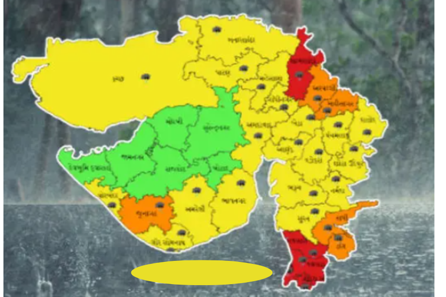 Heavy Rainfall Alert in Gujarat: IMD Issues Warnings for 27 Districts Till August 29