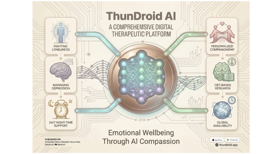 Mission-First AI from Gurugram: ThunDroid AI Emerges as a Lifeline in the Global Fight Against Suicide | A Reporter Live