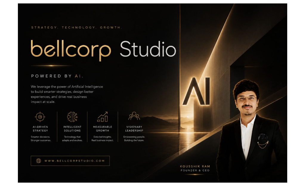 Bellcorp Studio and Kousshik Ram Are Building AI Systems That Go Beyond Conventional Digital Transformation | A Reporter Live