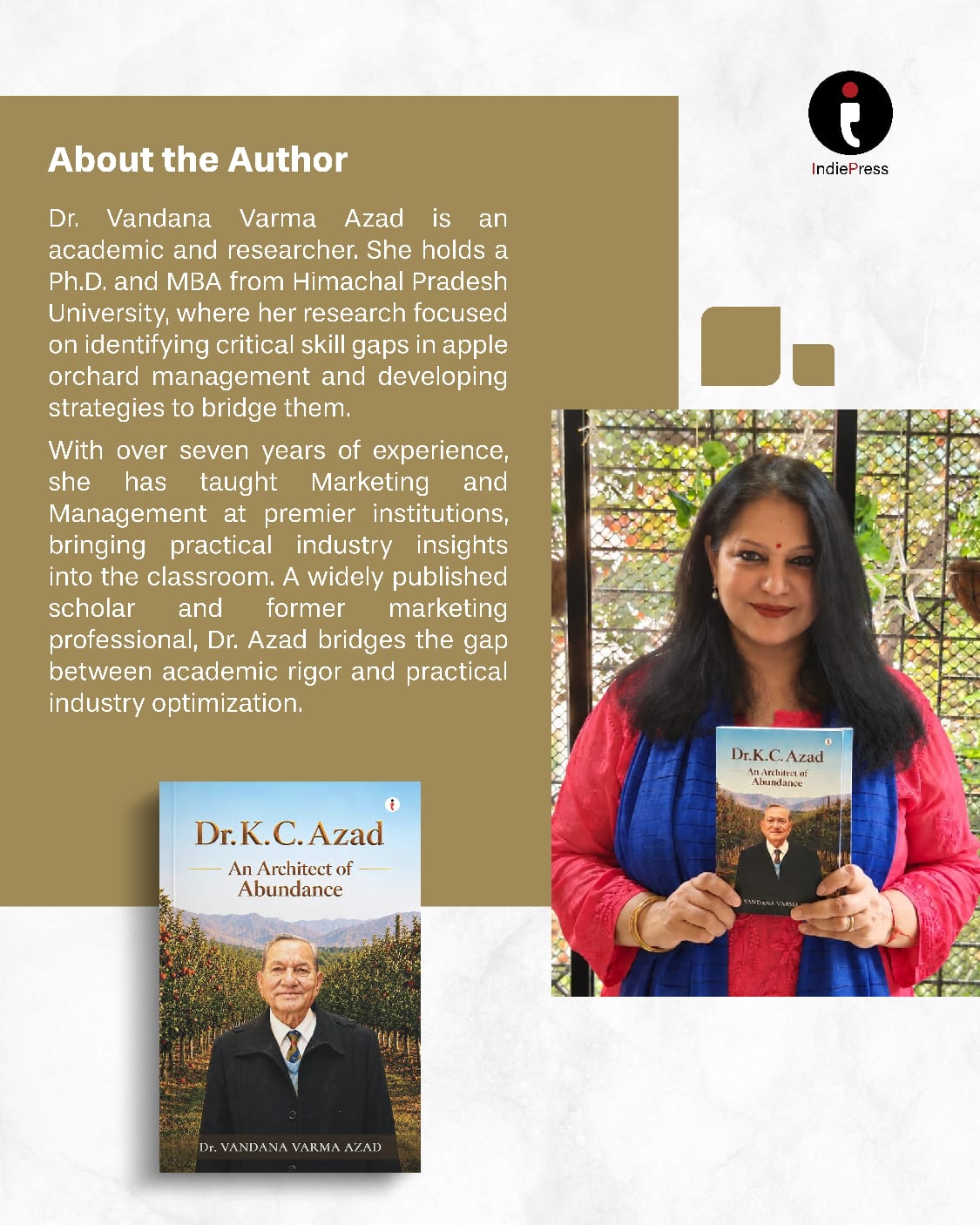 Author Dr. Vandana Varma Azad,
