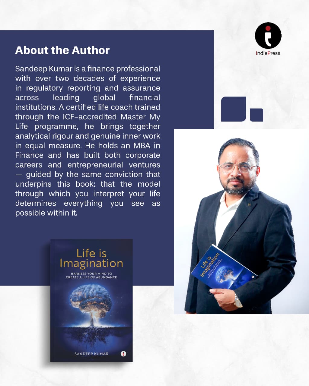 Author Sandeep Kumar’s Life is Imagination: How Your Inner World Shapes the Life You Create | A Reporter Live